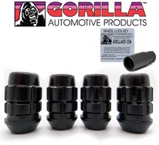X2 Lock Set Acorn Bulge 3/4" & 13/16" Dual Hex 12mm x 1.50 Black Set of 4 image 2