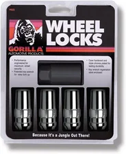 Original Gorilla Lock Set Duplex Ford 13/16" Hex 14mm x 2.00 Chrome Set of 4 image 1