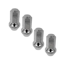 Factory Style Bulge XL 21mm Hex 14mm x 2.00 Chrome Pack of 4 Lug Nuts image 2