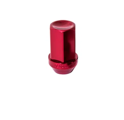 Aluminum Closed End Lug Nut 12mm x 1.50 3/4" Hex Anodized Red Bulk