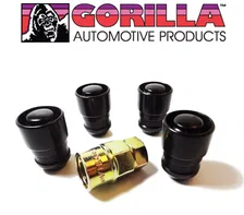 Guard Lock Set Acorn Bulge 3/4"&13/16" Dual Hex 14x1.5 Black Set of 4 image 2