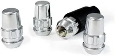 Original Gorilla Lock Set Acorn Bulge 3/4" Hex 12mm x 1.50 Chrome Set of 4 image 2