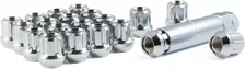 Small Diam Spline Duplex Open End Lugs 13/16" & 7/8" Key 14mmx1.5 Zinc Set of 20 image 2
