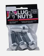 Factory Style Bulge XL 21mm Hex 14mm x 2.00 Chrome Pack of 4 Lug Nuts image 1