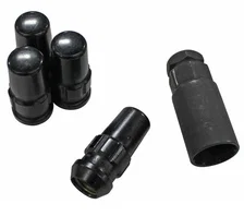 Original Gorilla Lock Set Duplex Acorn 13/16" Hex 14mm x 2.00 Black Set of 4 image 2