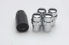 Original Gorilla Lock Set Standard Mag Closed End 13/16" Hex 12x1.5 Chrome 4Pk image 2