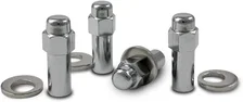 Standard Mag Closed End 7/8" Hex 14mmx1.50 Chrome Pack of 4 Lugs & 4 Washers image 2