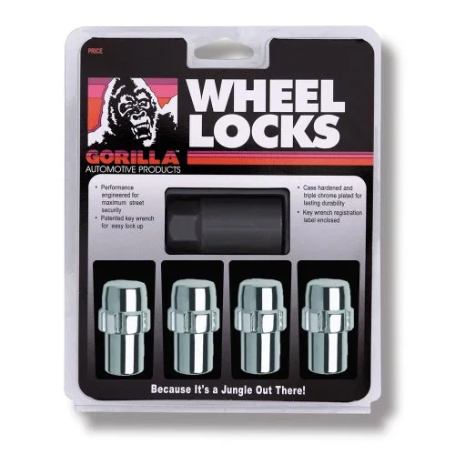 Original Gorilla Lock Set Standard Mag Closed End 13/16" Hex 12x1.5 Chrome 4Pk
