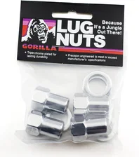 Standard Mag Open End 13/16" Hex 12mmx1.50 Chrome Pack of 4 Lugs & 4 Washers image 1