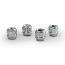 Original Gorilla Lock Set Acorn Open End 13/16" Hex 14mm x 1.50 Zinc Set of 4 image 2