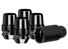 Original Gorilla Lock Set Acorn Bulge 13/16" Hex 1/2"-20 Black Set of 4 image 2