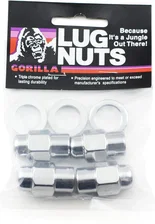 Short Mag 13/16" Hex 1/2"-20 Chrome Pack of 4 Lug Nuts and 4 Washers image 1