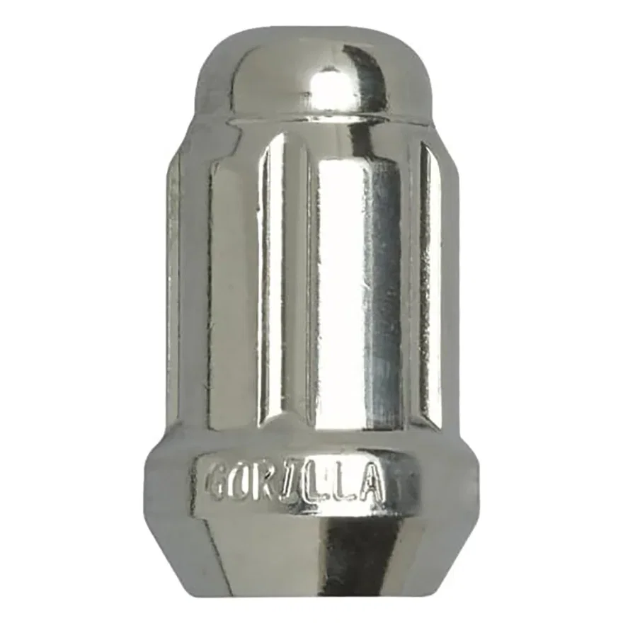 Small Diameter Spline Acorn Lug Nut 12mm x 1.50 Chrome Bulk