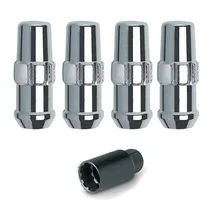Original Gorilla Lock Set Duplex Ford 13/16" Hex 14mm x 2.00 Chrome Set of 4 image 2