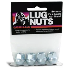 Acorn Bulge Open End Lug Nuts 17mm Hex 12mm x 1.50 Zinc Pack of 4 Lug Nuts image 1