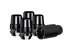 Original Gorilla Lock Set Acorn Bulge 13/16" Hex 12mm x 1.50 Black Set of 4 image 1