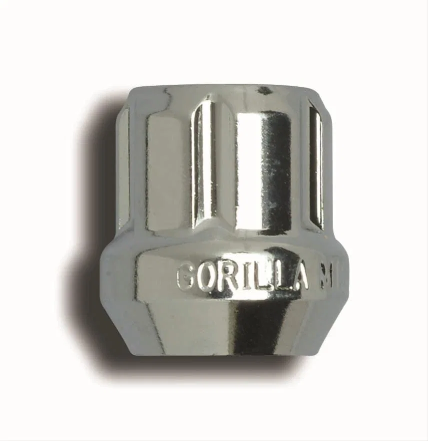 Small Diameter Spline Open End Lug Nut 1/2"-20 Zinc Bulk