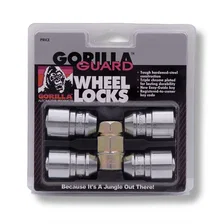 Guard Lock Set Acorn Bulge 3/4"&13/16" Dual Hex 12x1.25 Chrome Set of 4 image 1