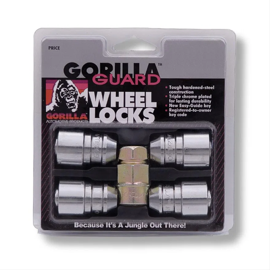 Guard Lock Set Acorn Bulge 3/4"&13/16" Dual Hex 12x1.25 Chrome Set of 4