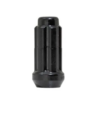 Small Diameter Spline Acorn XL Lug Nut 1/2"-20 Black Bulk