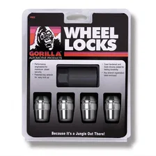 Original Gorilla Lock Set Acorn Bulge 13/16" Hex 7/16"-20 Chrome Set of 4 image 1