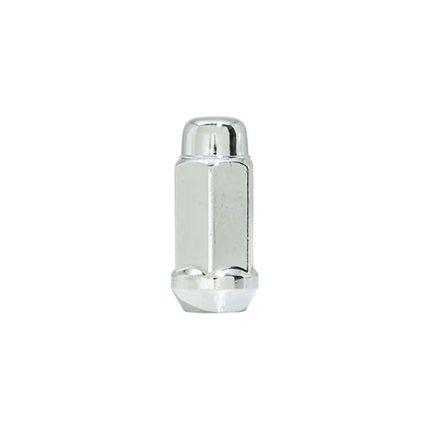 Acorn Bulge XL Heat Treated Lug Nut 13/16" Hex 14mm x 1.50 Chrome Bulk for GMC C1500