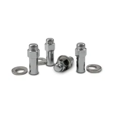SST Closed End 7/8" Hex 14mm x 1.50 Chrome Pack of 4 Lug Nuts and 4 Washers image 2
