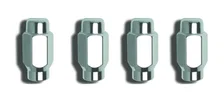E-T Closed Long 13/16" Hex 1/2"-20 Chrome Pack of 4 Lug Nuts image 2