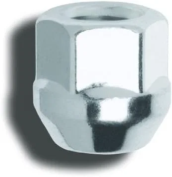 Acorn Bulge Open End Lug Nut 3/4" Hex 1/2"-20 Zinc Bulk