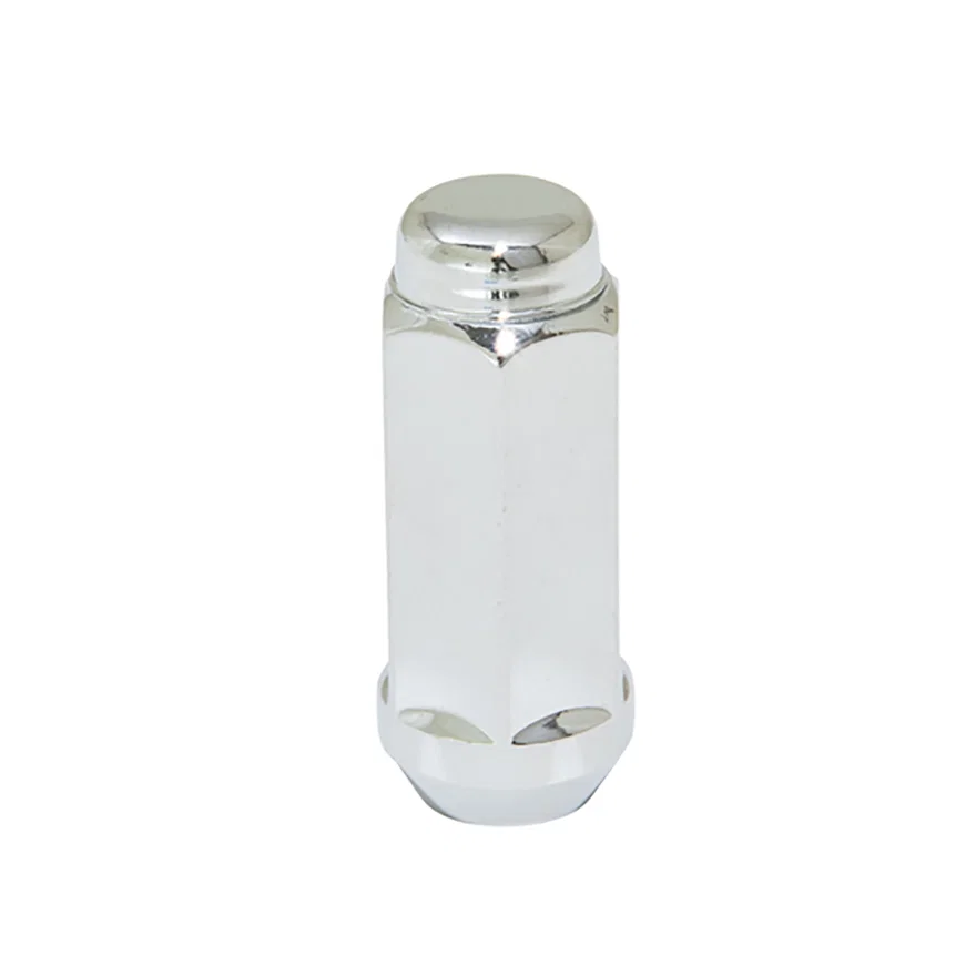 Duplex Acorn XL Heat Treated Lug Nut 7/8" Hex 9/16"-18 Left Hand Chrome Bulk