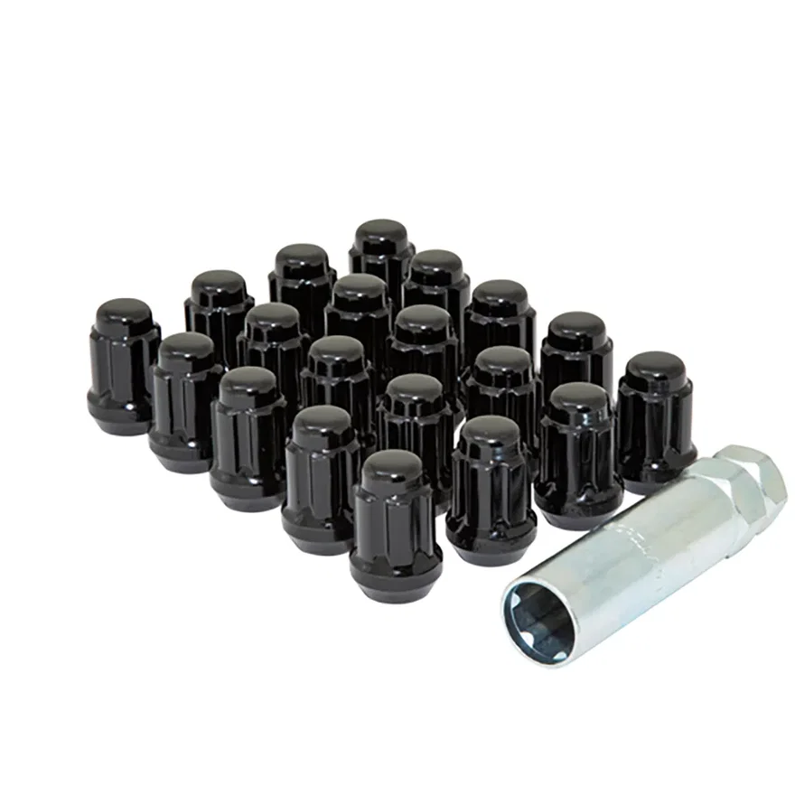Small Diam Spline Duplex Short Lugs 13/16" & 7/8" Key 14mmx1.50 Black Set of 20