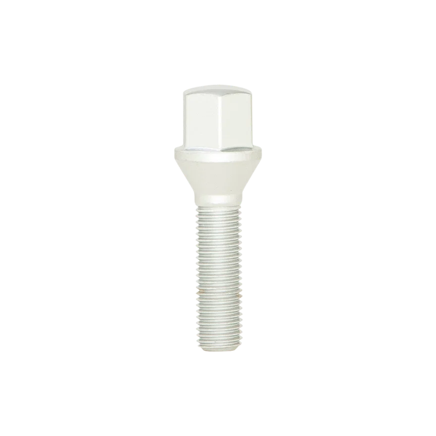 Conical Seat Lug Bolt 19mm Hex 12mm x 1.25 Chrome 24mm Thread Length