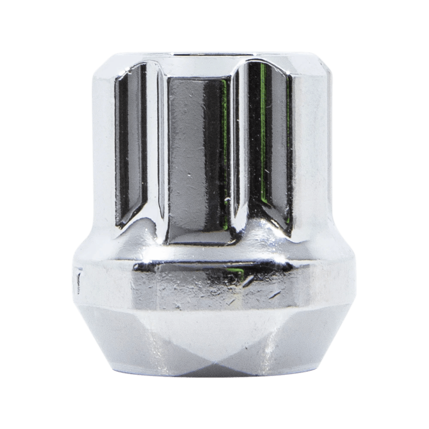 Small Diameter Spline Duplex Open End Lug Nut 14mm x 2.00 Zinc Bulk