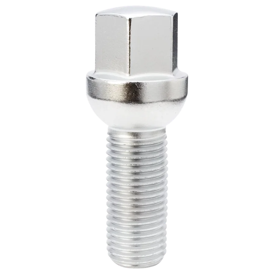 Ball Seat (R13) Lug Bolt 17mm Hex 14mm x 1.50 Chrome 32mm Thread Length Bulk