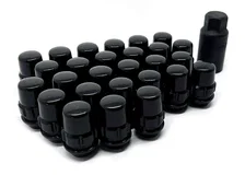 Original Gorilla Lock System Acorn Bulge 3/4" Hex 12mm x 1.50 Black Set of 27 for Ford Bronco image 2
