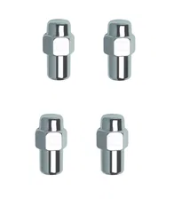 Cragar Mag 13/16" Hex 12mm x 1.50 Chrome Pack of 4 Lug Nuts and 4 Washers image 2