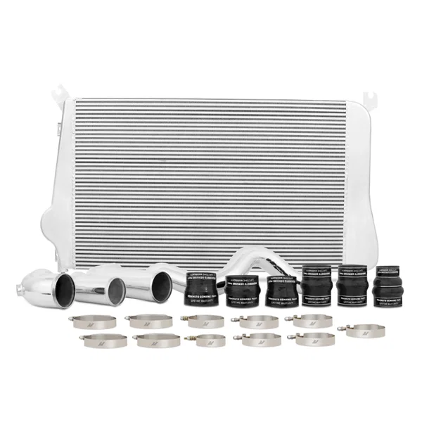 Intercooler Kit, Silver/Polished, fits Chevrolet/GMC 6.6L Duramax 2011-2016