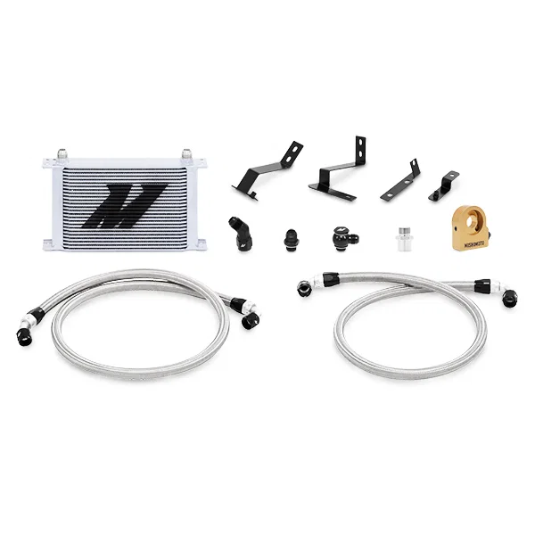Oil Cooler Kit, Silver, Thermostatic, fits Chevrolet Camaro SS 2016-2024