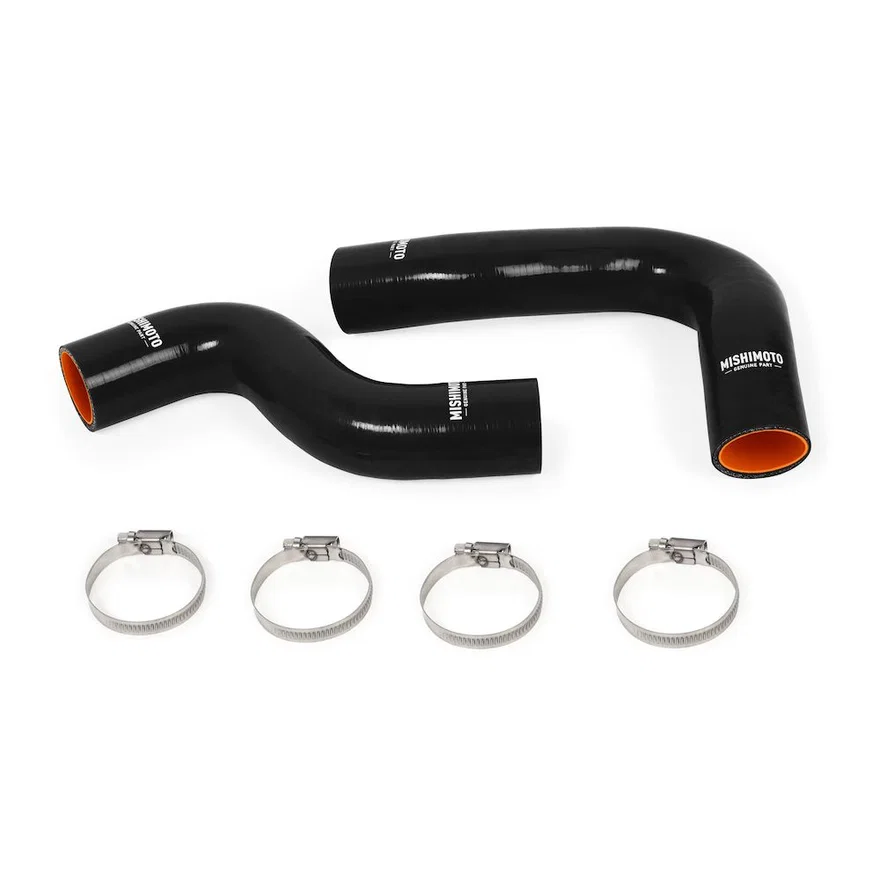 Turbo Silicone Radiator Hose Kit, Black, fits Subaru WRX/STI 1992-2000