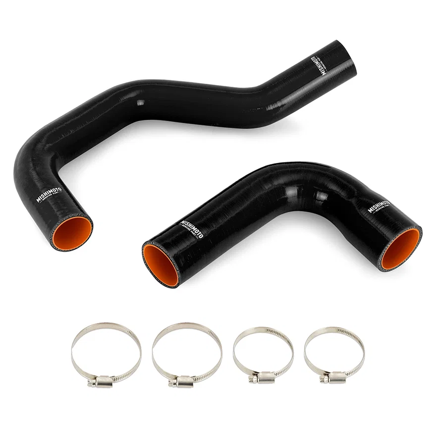 Silicone Radiator Hose Kit, Black, fits Dodge 5.9L Cummins 1991-1993