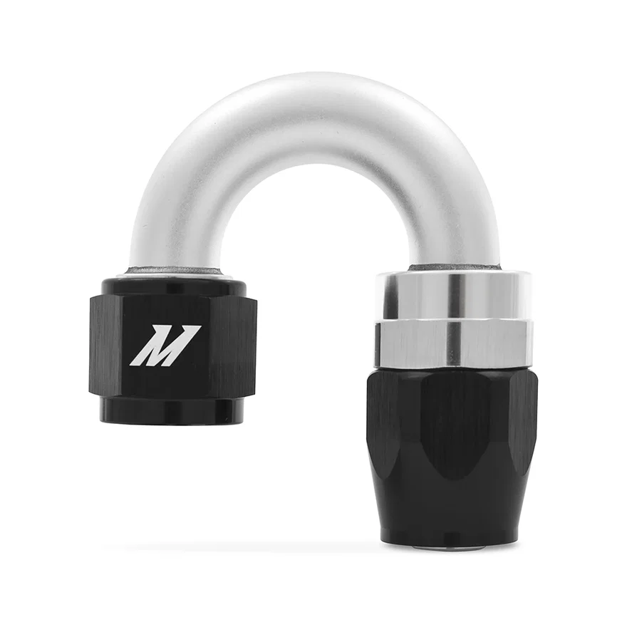 10AN Braided Line Fitting, 180 Degree