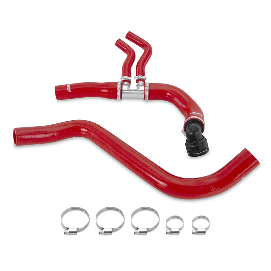 Silicone Radiator Hose Kit, Red, fits Ford Expedition 3.5L EcoBoost 2015-2017