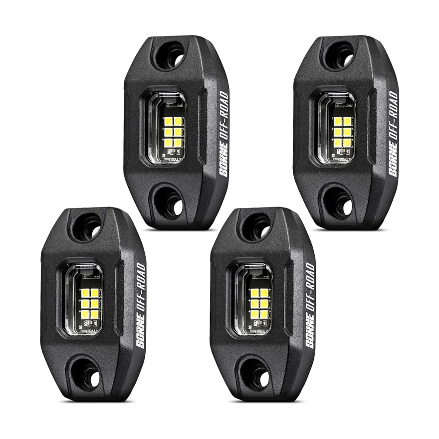 Borne Off-Road BNLT-RL-4A Rock Light (4), Short Harness