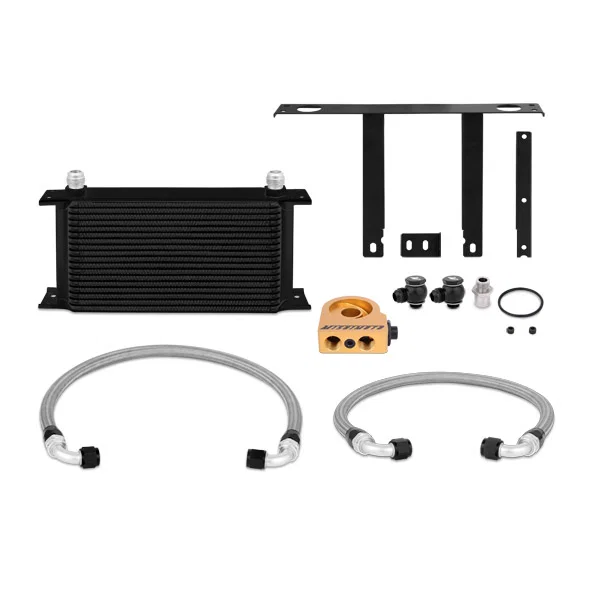 Oil Cooler Kit, Black, Thermostatic, fits Hyundai Genesis Coupe 2.0T 2010-2012