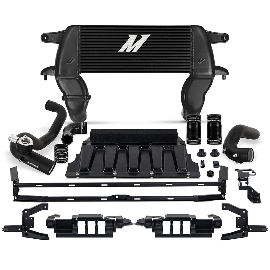 Intercooler Kit, Black/Black, High-Mount, fits Ford Bronco 2.3L 2021+