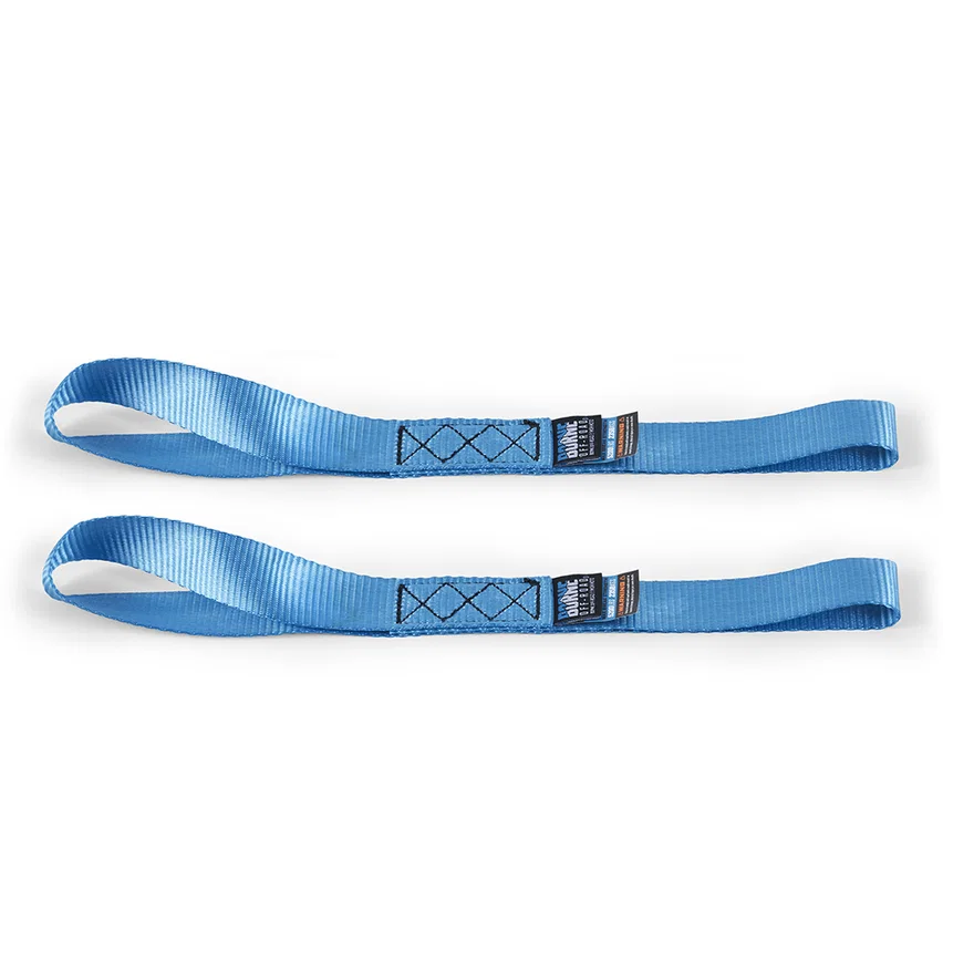 Borne Off-Road BNRTC-TDHD-2BL Heavy-Duty Ratchet Tie-Down Kit (2-pack), Blue