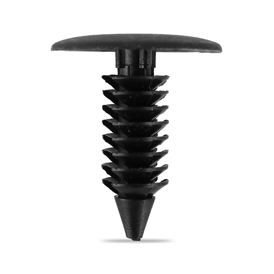 Trim Clips, 1/4" Hole, 11/16" Head Diameter, 27/32" Stem Length, 40 Pieces
