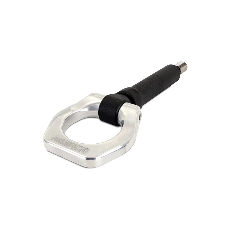 Front Racing Tow Hook, Polished, fits Subaru WRX/STI 2002-2007