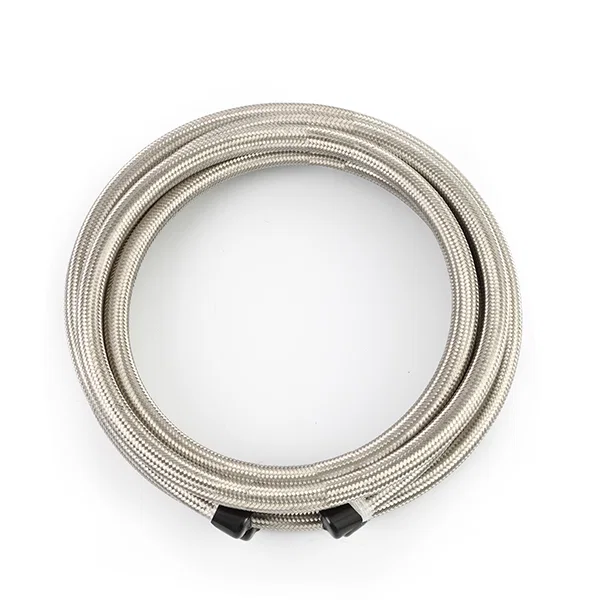 10AN Braided Line, Stainless Steel, 15 ft