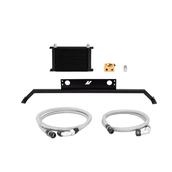 Oil Cooler Kit, Black, Thermostatic, fits Ford Mustang 5.0L 2011-2014